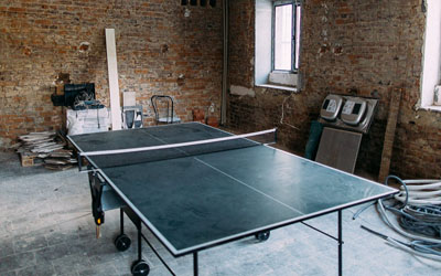 Ping Pong Table in New Moldova Community Center