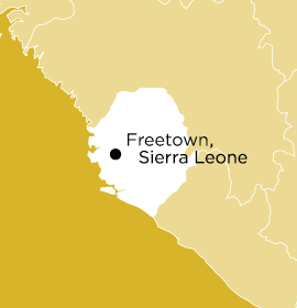 Location of Word Made Flesh Sierra Leone
