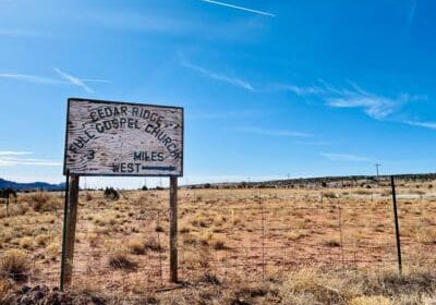 navajo church sign